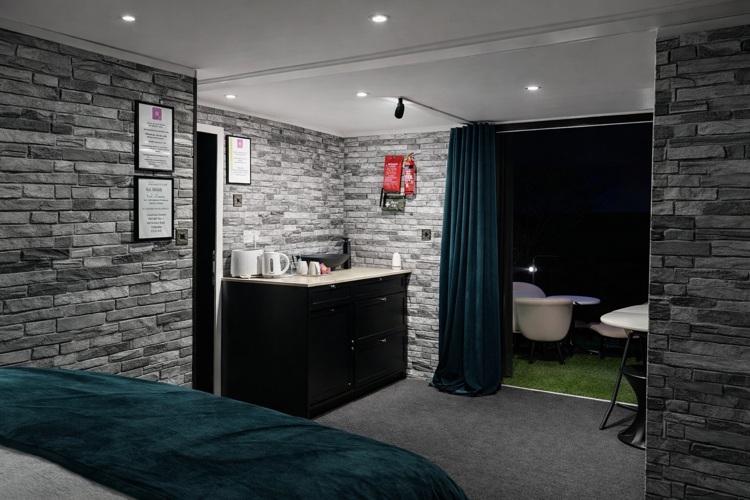 Kitchenette inside The Coastal Suite